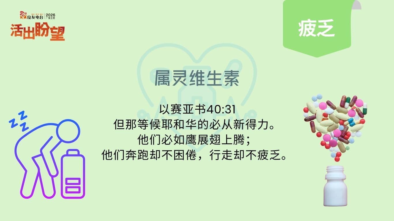 以赛亚书40:31：“但那等候耶和华的必从新得力。他们必如鹰展翅上腾；他们奔跑却不困倦，行走却不疲乏。”